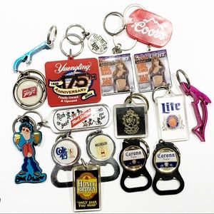 Vintage Beer Keychain collection-or ornaments